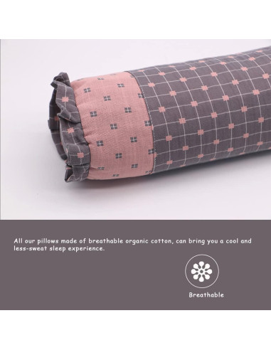 Almohada Cervical Edomi de Trigo Sarraceno 40x10 cm Ajustable