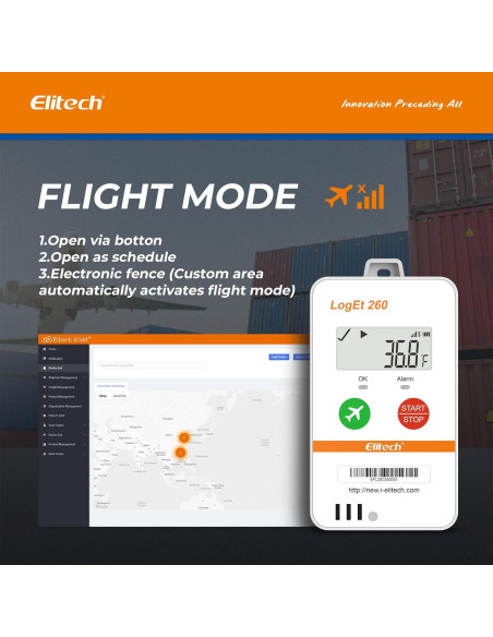 Registrador de Datos de Temperatura y Humedad Elitech Loget260-TH