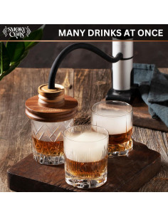 Kit de Ahumador de Whiskey Smoky Crafts SC-007 con Astillas de Madera 2
