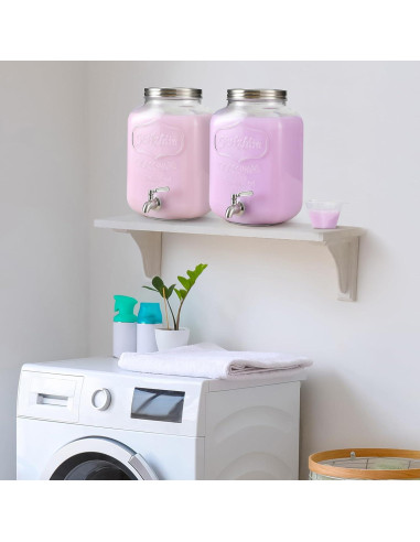 Dispensador de Bebidas de Vidrio NETANY 2 Galones con Grifo Inoxidable