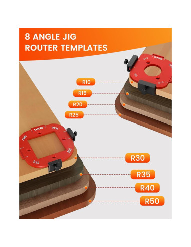 Plantilla de Router TANYO 4 en 1 de Aluminio para Madera