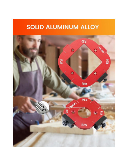 Plantilla de Router TANYO 4 en 1 de Aluminio para Madera