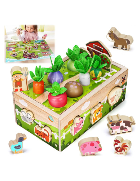 Juguete Sensorial de Madera MuMua Granja 0.86 kg 1-2 Años