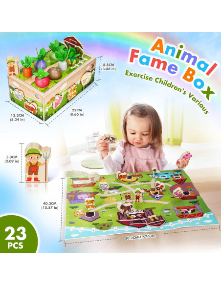 Juguete Sensorial de Madera MuMua Granja 0.86 kg 1-2 Años