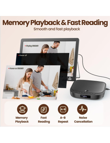 Reproductor de DVD Desobry DVD116B HD 1080P Libre de Región