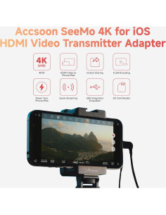 Adaptador HDMI Accsoon SeeMo 4K para iOS - Transmisión en Vivo 2