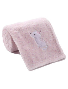 Manta de Felpa Rosa CREVENT 76x102 cm para Bebés