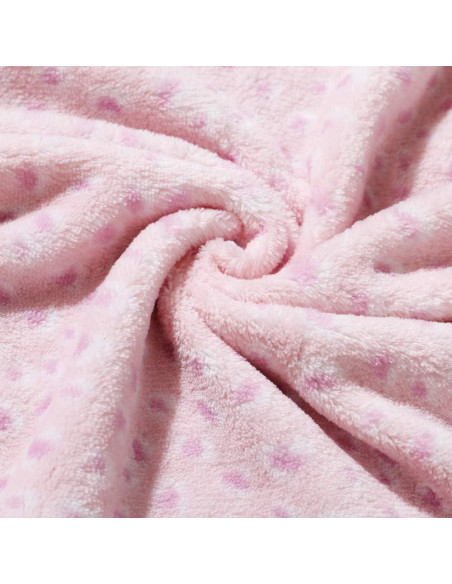 Manta de Felpa Rosa CREVENT 76x102 cm para Bebés