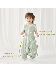 Saco de dormir 0.5 TOG con piernas NVT-FTSD 100% algodón orgánico 2