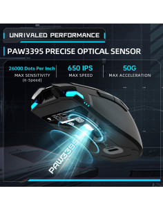 Ratón Inalámbrico para Juegos Machenike M7 Pro 26000 DPI RGB 2