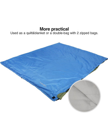 Saco de Dormir REDCAMP Ultra Ligero 190x83cm para Camping
