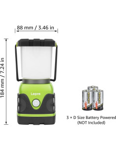 Linterna de Camping LED Lepro 1500LM Impermeable 4 Modos 2