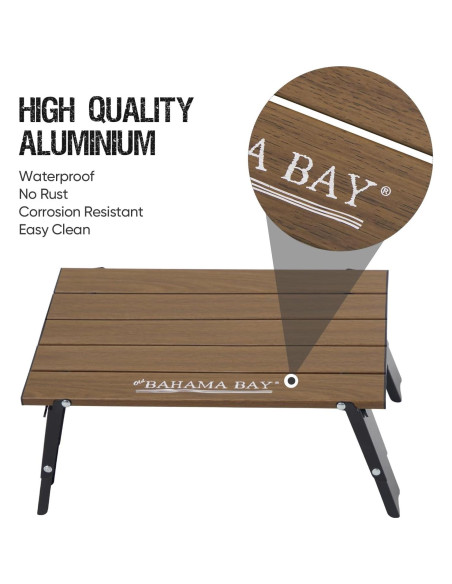 Mesa Plegable de Aluminio Old Bahama Bay Mini 30kg 16cm