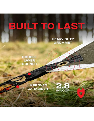 Lona de Lluvia 3.66x3.05m NoCry Verde Oliva 100% Impermeable