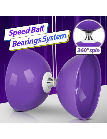 Yoyo Diabolo BODYRHYTHM Pro 12.7 cm con Palos y Cuerdas