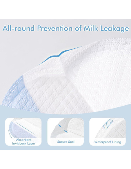 Almohadillas de Lactancia Desechables NCVI 180 Unidades Ultra Absorbentes