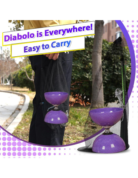 Yoyo Diabolo BODYRHYTHM Pro 12.7 cm con Palos y Cuerdas