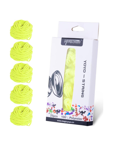 Cuerdas de Yoyo MAGICYOYO 25 Piezas Amarillo 110 cm