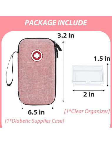 Estuche Organizador para Suministros Diabéticos ICIMBI MB08-PINK