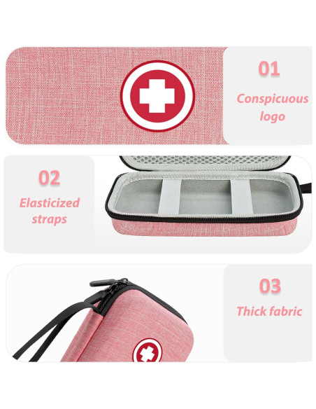 Estuche Organizador para Suministros Diabéticos ICIMBI MB08-PINK