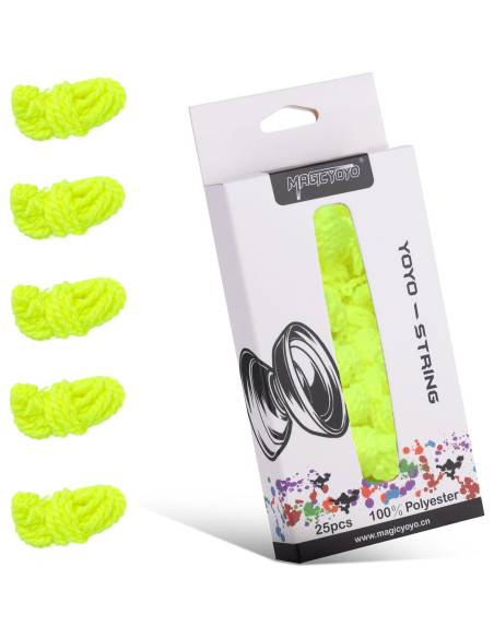 Cuerdas de Yoyo MAGICYOYO 25 Piezas Amarillo 110 cm