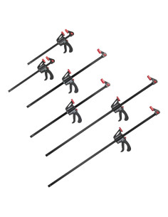 Abrazaderas de Barra POWERTEC 30.48-91.44 cm - Paquete de 6