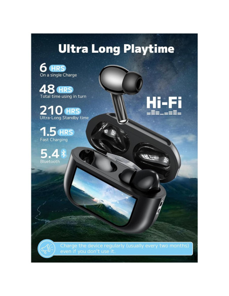 Auriculares Inalámbricos Huizhou T20 con ANC y Bluetooth 5.4