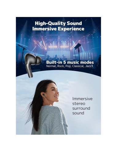 Auriculares Inalámbricos Huizhou T20 con ANC y Bluetooth 5.4