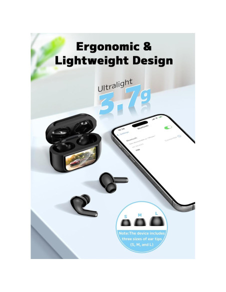 Auriculares Inalámbricos Huizhou T20 con ANC y Bluetooth 5.4