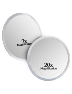 Juego de Espejos Aumentadores 20X y 7X Mirrorvana - Vidrio