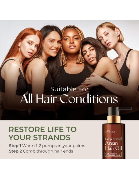 Aceite de Argán Revitalizante Profundo Gya Labs 100 ml - Cabello Dañado