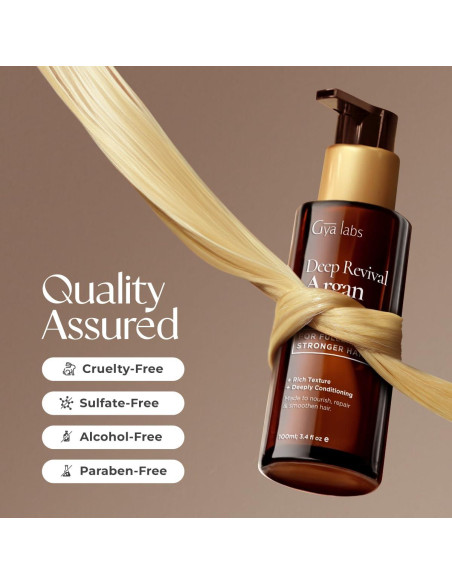 Aceite de Argán Revitalizante Profundo Gya Labs 100 ml - Cabello Dañado