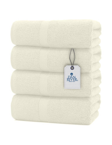 Conjunto de Toallas de Baño DAN RIVER 4 Piezas 68.5x137 cm 100% Algodón