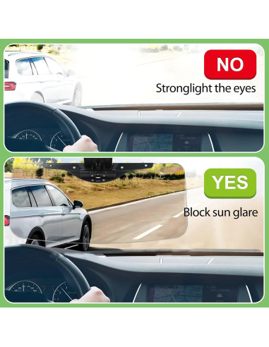 Extensor de Visera Solar GQLHYD para Auto, Polarizado HD