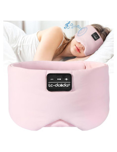 Máscara de Sueño Bluetooth LC-dolida Rosa con Auriculares 5.4