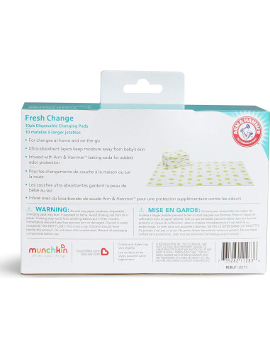 Almohadillas Desechables para Cambiar Munchkin 10 Unidades