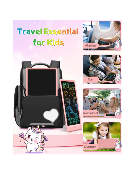 Tableta de Escritura LCD FLUESTON 10" Rosa para Niños