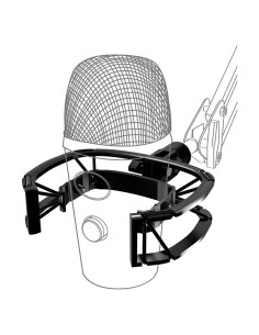 Soporte de choque para micrófono Blue Nano con filtro anti-pop
