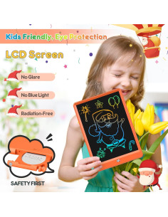 Tableta de Dibujo LCD FLUESTON 10" Naranja para Niños 2