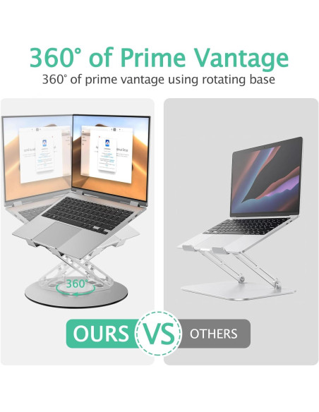 Soporte para Laptop Ergonómico GleYo TM2 Ajustable 360