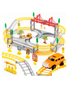 Pista de Carreras LOJETON - Set de Pistas Flexibles LED