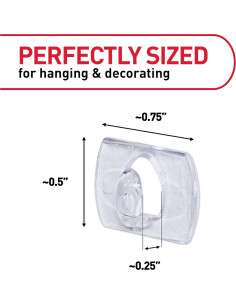 Clips de Luz Mini Command 45 Piezas Transparentes Indoor 2