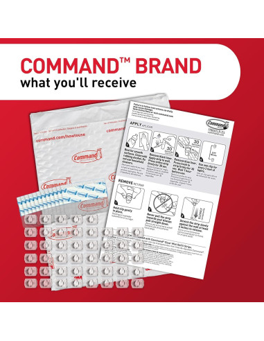 Clips de Luz Mini Command 45 Piezas Transparentes Indoor