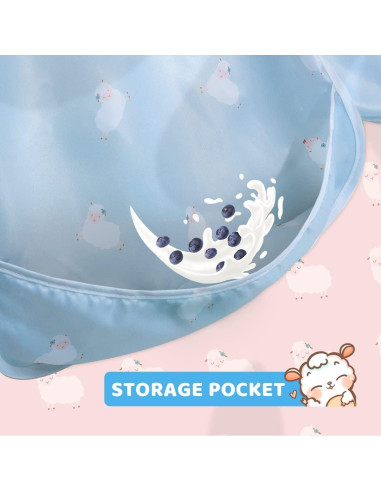 Babero impermeable Little Dimsum para Bebés - Paquete de 2