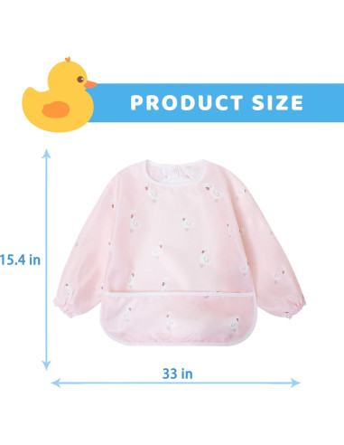 Babero impermeable Little Dimsum para Bebés - Paquete de 2