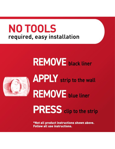 Clips de Luz Mini Command 45 Piezas Transparentes Indoor