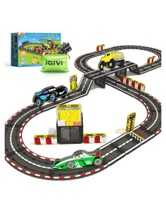 Juego de Pistas de Carreras Magnéticas IGIVI - 4 Coches, 1.01 kg