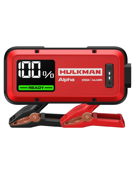 Arrancador de Batería Hulkman Alpha 1250A 44.4Wh Portátil