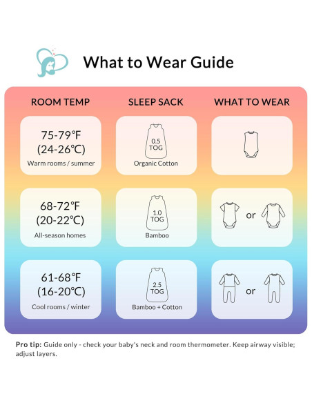 Saco de Sueño Bebé TADO MUSLIN 100% Algodón Orgánico 0.5 TOG