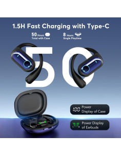 Auriculares de Traducción AI MOZC 4-en-1 Bluetooth 5.4 Azul 2